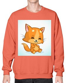 Cat 59# - cartoon animals- Sweatshirt - Crew