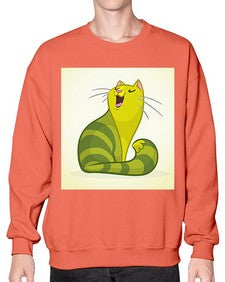 Cat 63# - cartoon animals- Sweatshirt - Crew