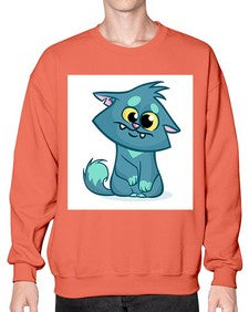 Cat 64# - cartoon animals- Sweatshirt - Crew