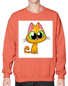 Cat 66# - cartoon animals- Sweatshirt - Crew