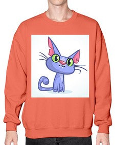 Cat 68# - cartoon animals- Sweatshirt - Crew