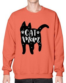 Cat Mom Style 86# - cats- Sweatshirt - Crew