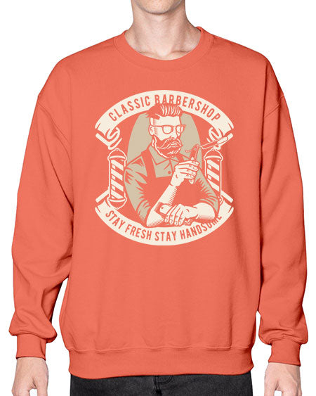 Classic Barber Shop658# - barber- Sweatshirt - Crew