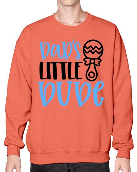 Dads Little Dude Style 301# - baby- Sweatshirt - Crew