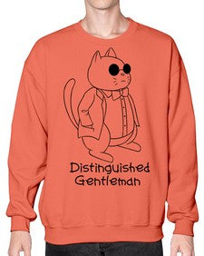 Distinguished Gentleman - cats- Sweatshirt - Crew