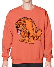 Dog 100# - cartoon animals- Sweatshirt - Crew