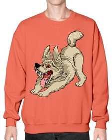 Dog 96# - cartoon animals- Sweatshirt - Crew