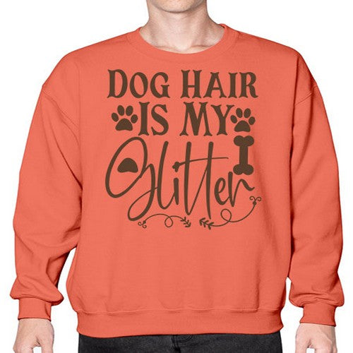 Dog Hair Is My Glitter Style 100# - dogs- Sweatshirt - Crew
