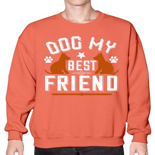 Dog My Best Friend Style 219# - dogs- Sweatshirt - Crew