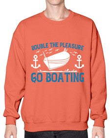 Double the Pleasure Go Boating 15# - boats- Sweatshirt - Crew