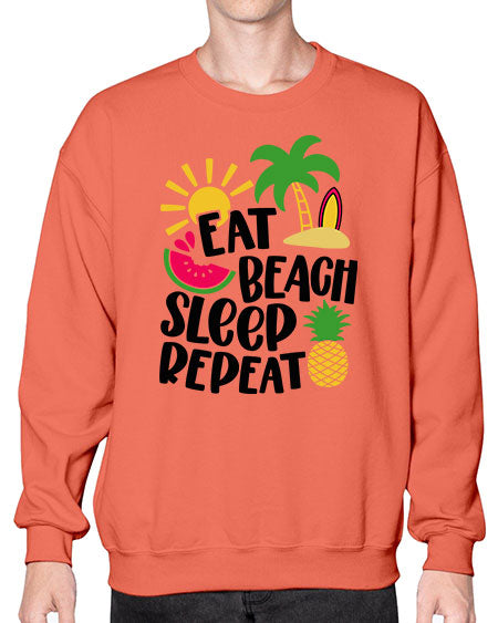 Eat Beach Sleep Repeat Style 47# - summer- Sweatshirt - Crew