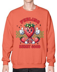 Feeling Berry Good Strawberry 964# - strawberry- Sweatshirt - Crew