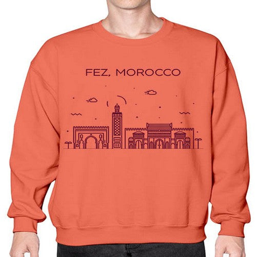 Fez 718# - cities- Sweatshirt - Crew
