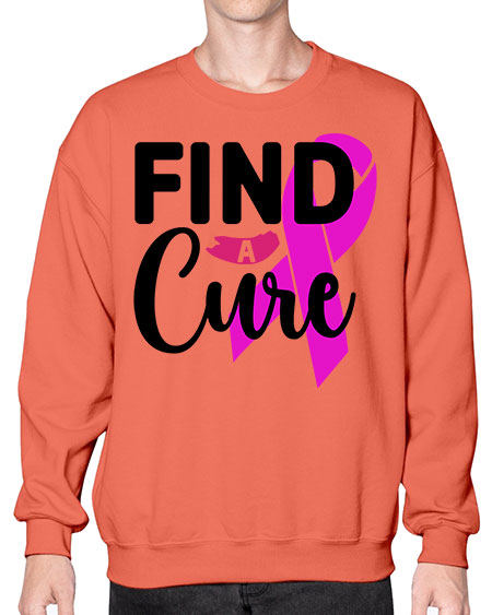 Find a Cure 26# - breast cancer- Sweatshirt - Crew