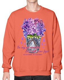 Flower Remember AlzheimerS Awareness 148# - alzheimers- Sweatshirt - Crew