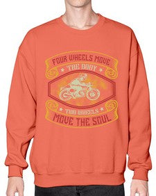 Four wheels move the body 20# - motorcycle- Sweatshirt - Crew