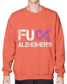 Fuck Alzheimers Fuck Dementia Alzheimer 151# - alzheimers- Sweatshirt - Crew