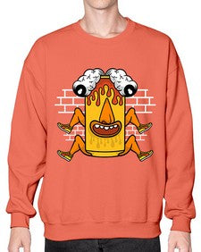 Fuck the weekend 128# - cartoon general- Sweatshirt - Crew