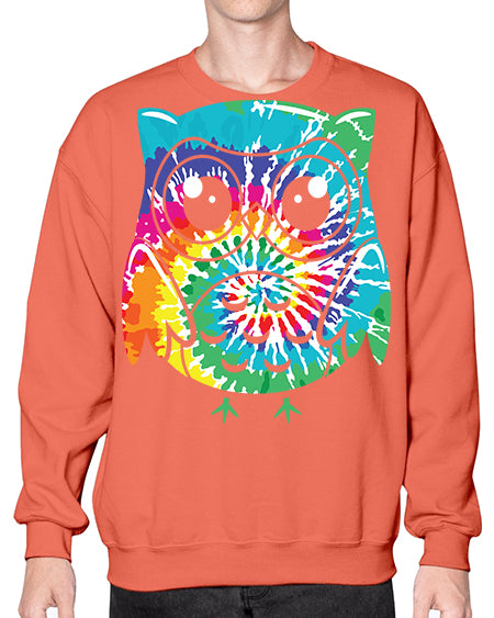 Graphic Owl Tiedye A TurtleRabbit 8# - owl- Sweatshirt - Crew