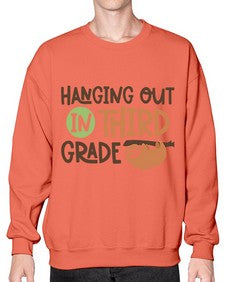Hanging Out in Third 236# - third grade- Sweatshirt - Crew
