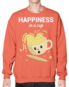 Happiness in a Cup 1029# - Ramen- Sweatshirt - Crew