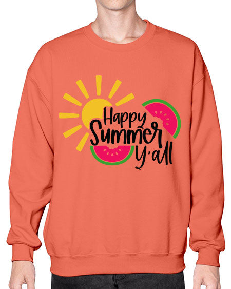 Happy Summer Yall Style 41# - summer- Sweatshirt - Crew
