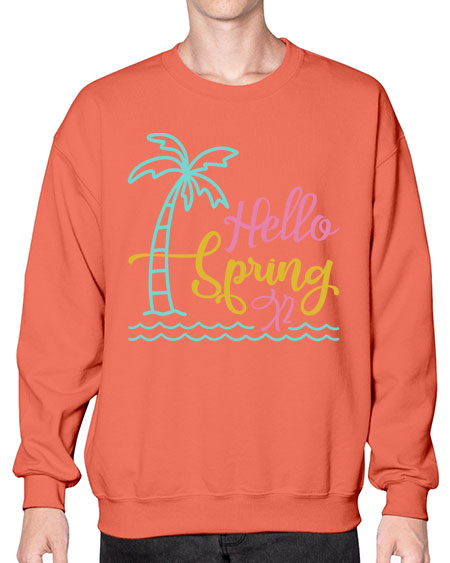 Hello Spring x Style 64# - summer- Sweatshirt - Crew