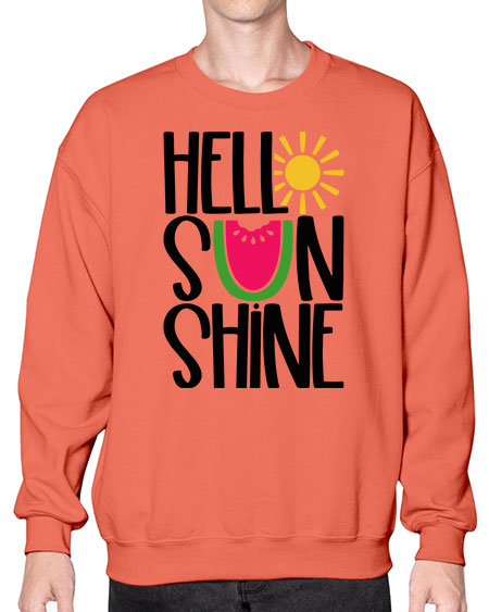 Hello Sunshine Style 37# - summer- Sweatshirt - Crew