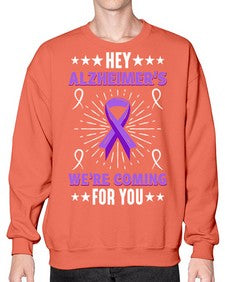HeyAlzheimerswearecoming 159# - alzheimers- Sweatshirt - Crew