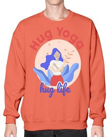 Hug Yoga Hug Life 261# - yoga- Sweatshirt - Crew