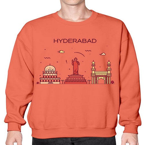Hyderabad 916# - cities- Sweatshirt - Crew