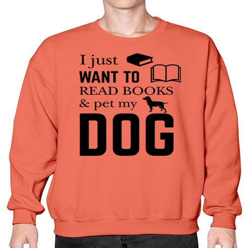 I Just want to Style 42# - dogs- Sweatshirt - Crew