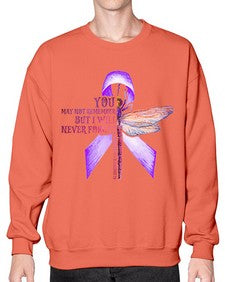 I Will Never Forge Alzheimer Awareness 179# - alzheimers- Sweatshirt - Crew