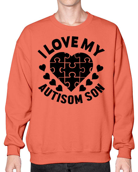 I love my Style 45# - autism- Sweatshirt - Crew