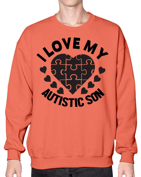 I love my Style 46# - autism- Sweatshirt - Crew