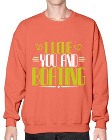 I love you and Boating 19# - boats- Sweatshirt - Crew