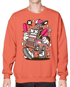 Ice Cream Truck 1173# - ice cream- Sweatshirt - Crew