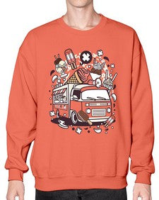 Ice Cream Van 1174# - ice cream- Sweatshirt - Crew