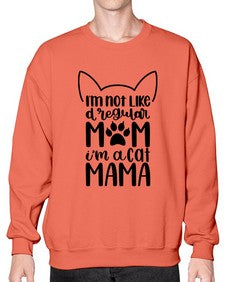 Im Not Like A Regular Mom Style 95# - cats- Sweatshirt - Crew