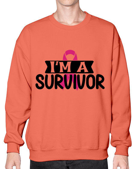Im a Survivor 17# - breast cancer- Sweatshirt - Crew