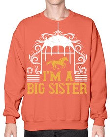 Im a big sister Style 38# - horse- Sweatshirt - Crew