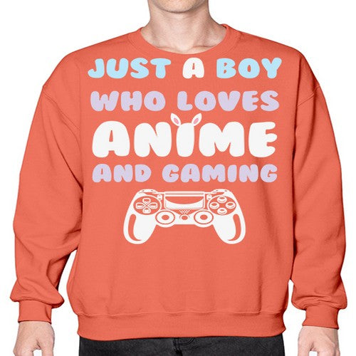 Just A Boy Who Loves 261# - anime- Sweatshirt - Crew