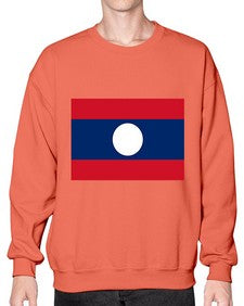 Laos 1111# - world flags- Sweatshirt - Crew