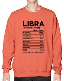 Libra Nutrition Facts 318# - libra- Sweatshirt - Crew