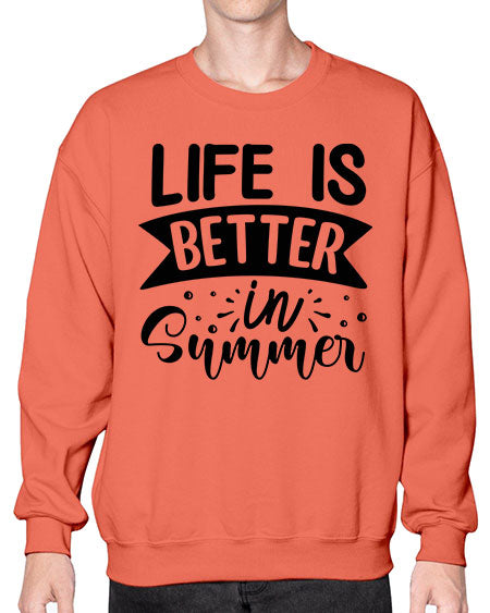 Life is better in Summer 01# - summer- Sweatshirt - Crew