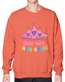 Little Miss third Grade 489# - third grade- Sweatshirt - Crew