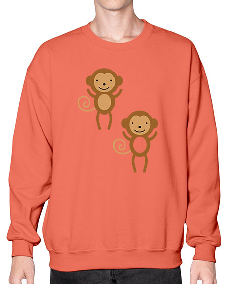 Little_monkeys_MF_5814 - monkey- Sweatshirt - Crew