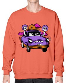 Mad driver 162# - cartoon general- Sweatshirt - Crew