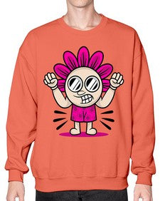 Mad flower 163# - cartoon general- Sweatshirt - Crew