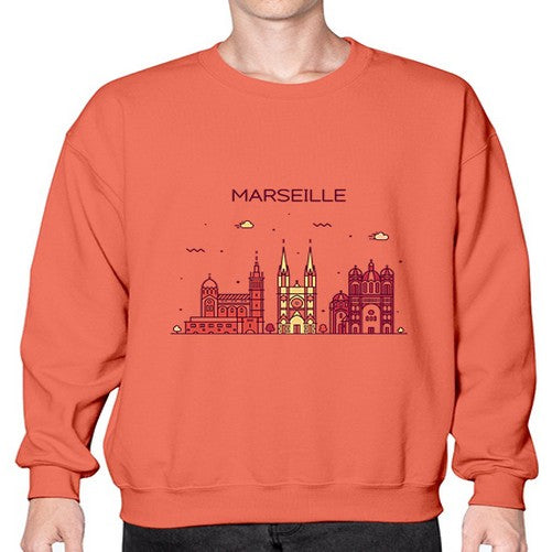 Marseille 1241# - cities- Sweatshirt - Crew